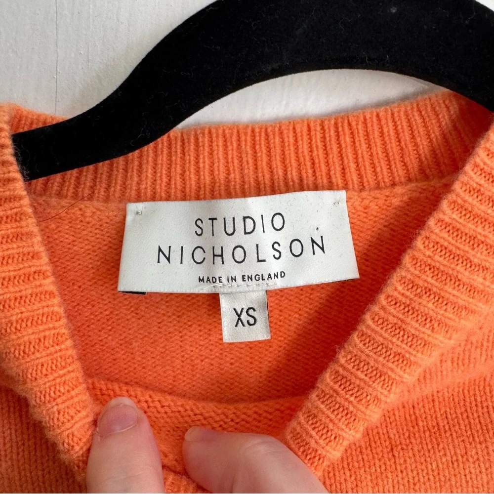 Studio Nicholson Sorello English Lambswool Crewneck Pullover Sweater - Picture 4 of 7